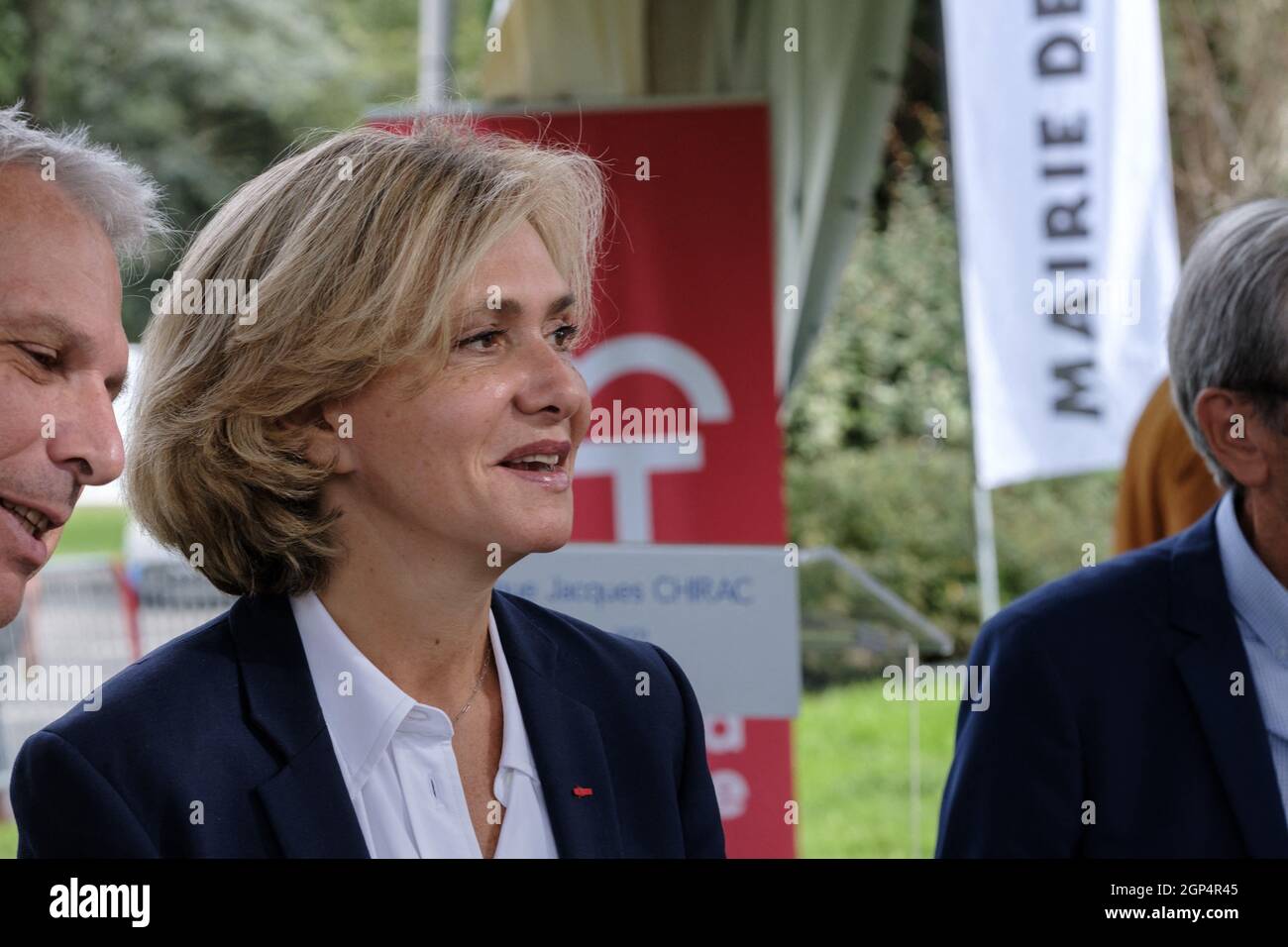 Toulouse, France. 28th Sep, 2021. Valérie Pécresse, president of the