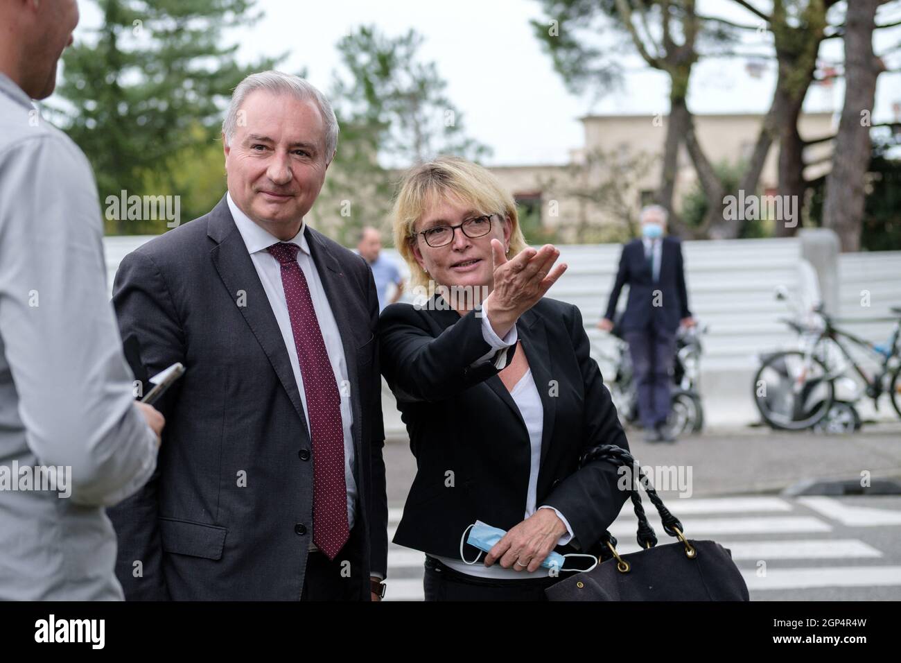 Toulouse, France. 28th Sep, 2021. JeanLuc Moudenc, mayor of the city