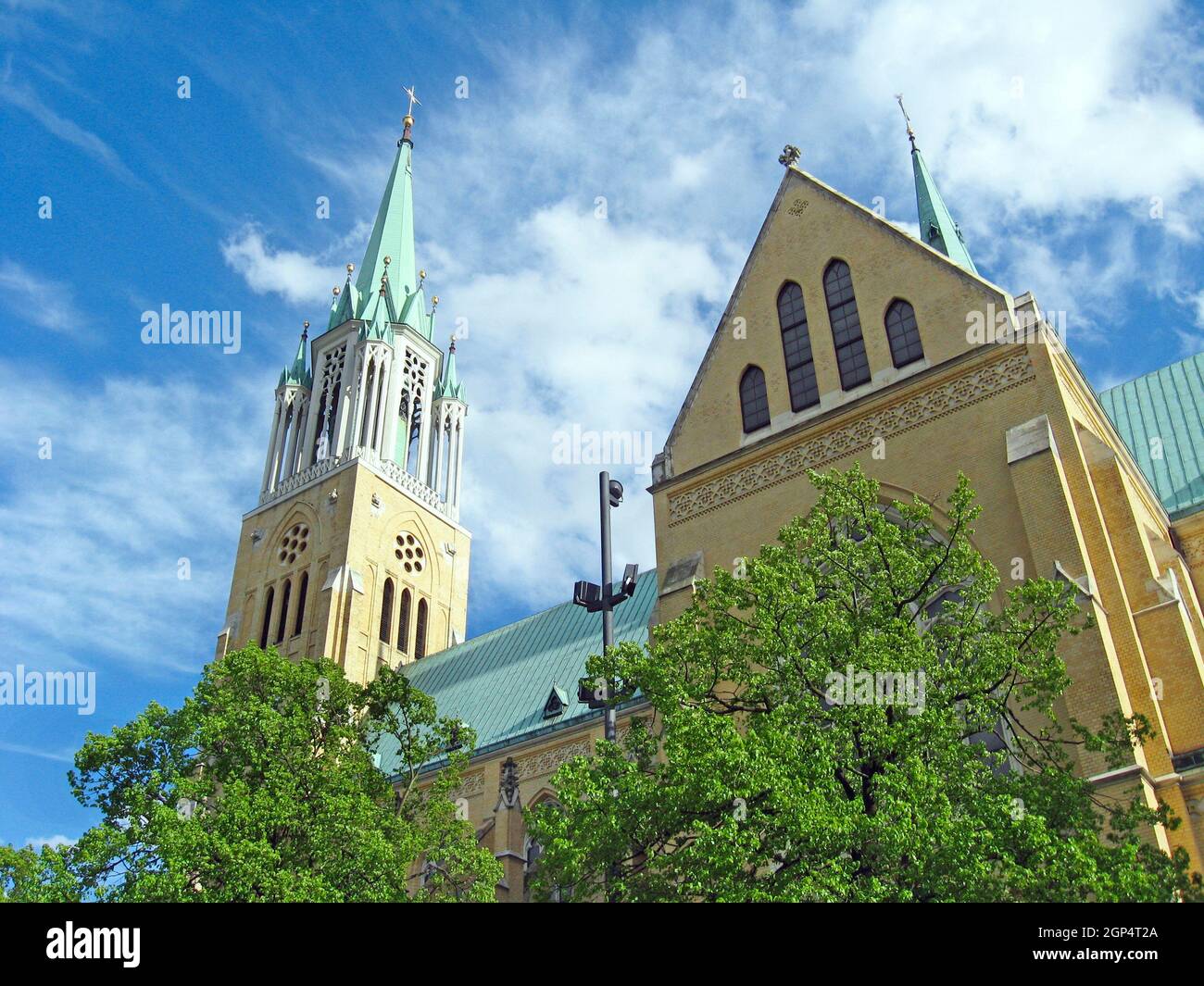 Archcathedral Basilica of St. Stanislaus Kostka, Lodz. Beautiful church in  Lodz Stock Photo - Alamy
