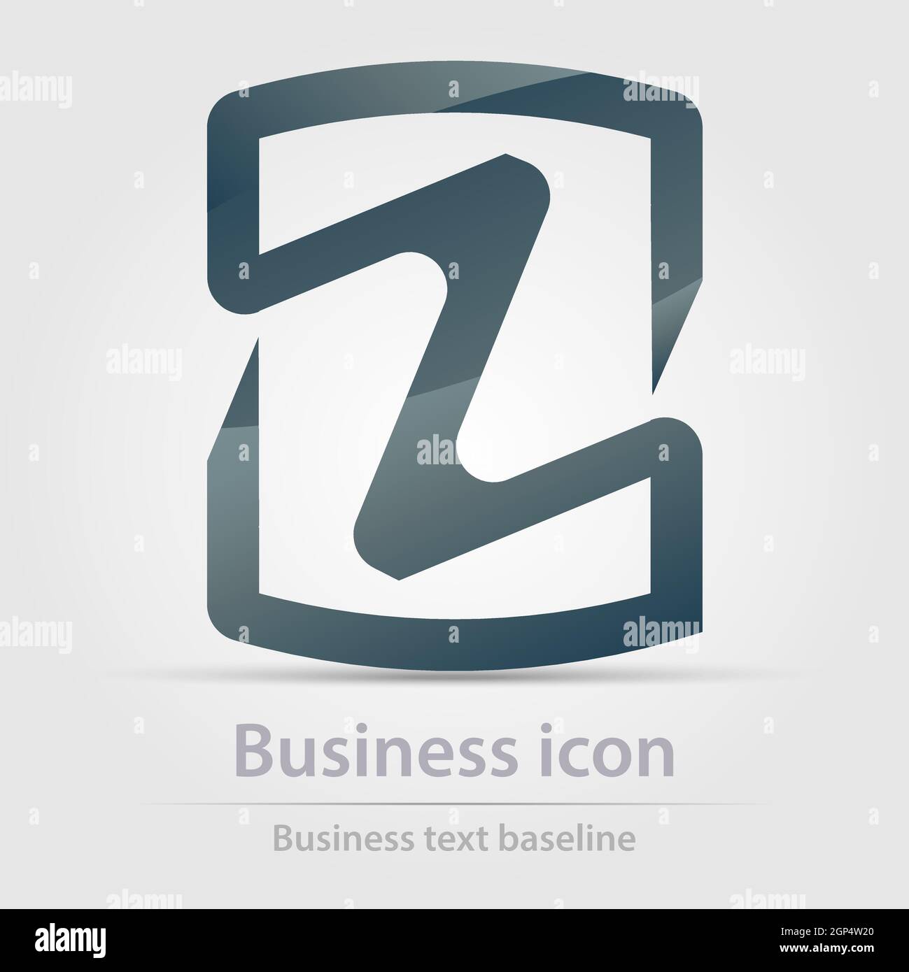 Originally designed color abstract vector business icon for creative design tasks Stock Vector