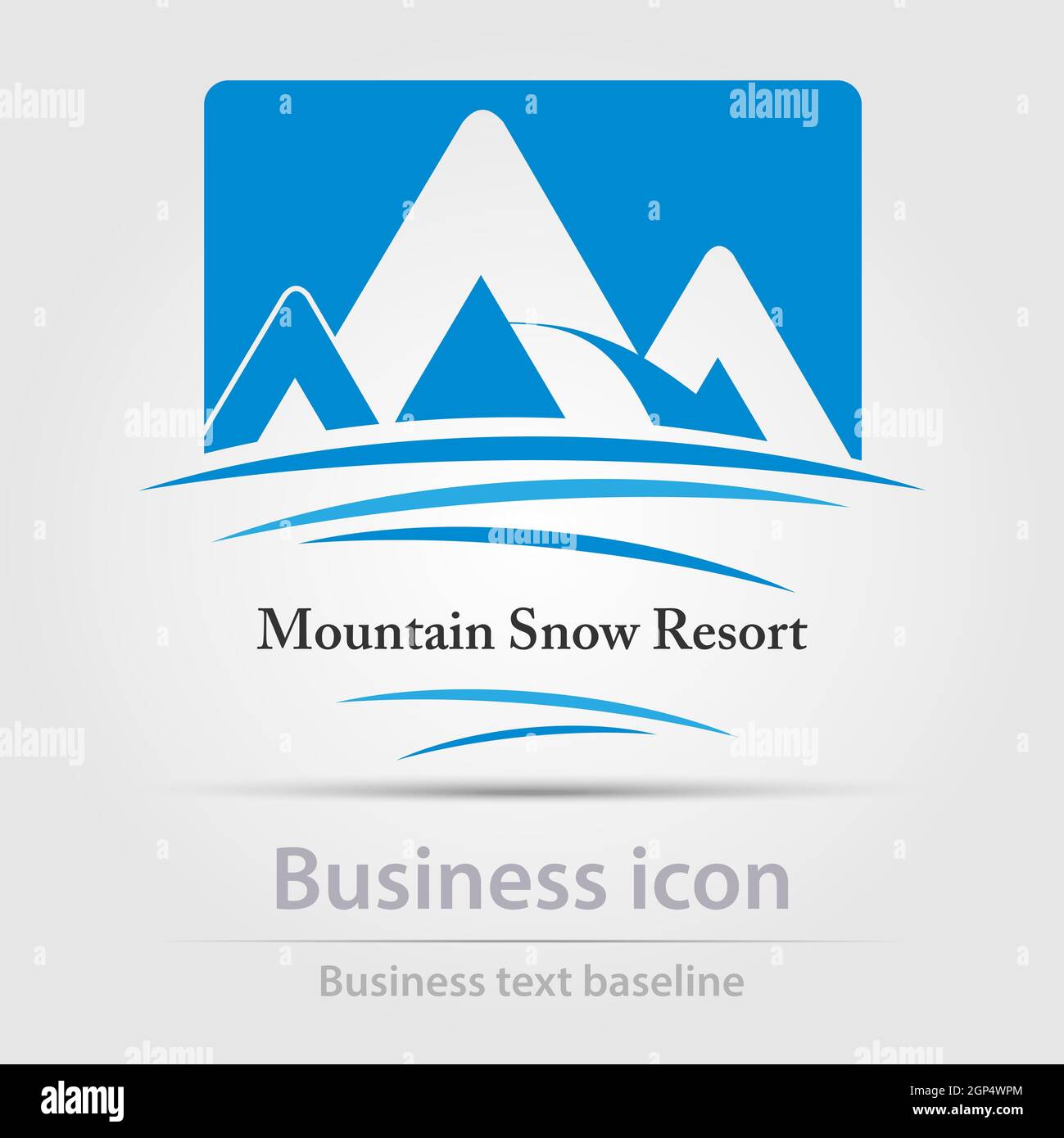 Originally designed color abstract vector business icon for creative design tasks Stock Vector