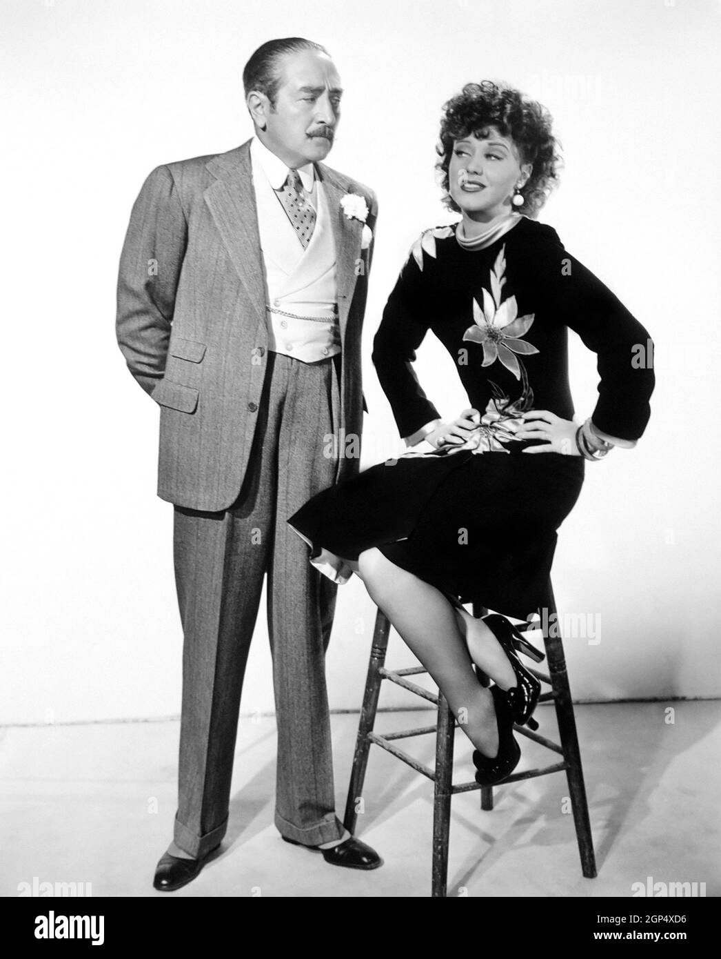 ROXIE HART, from left, Adolphe Menjou, Ginger Rogers, 1942, TM