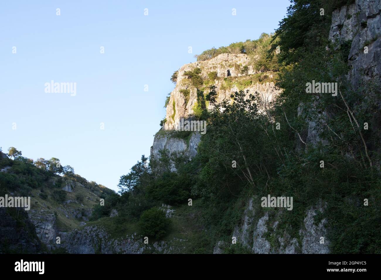 Views of Cheddar Gorge in Somerset in the UK Stock Photo