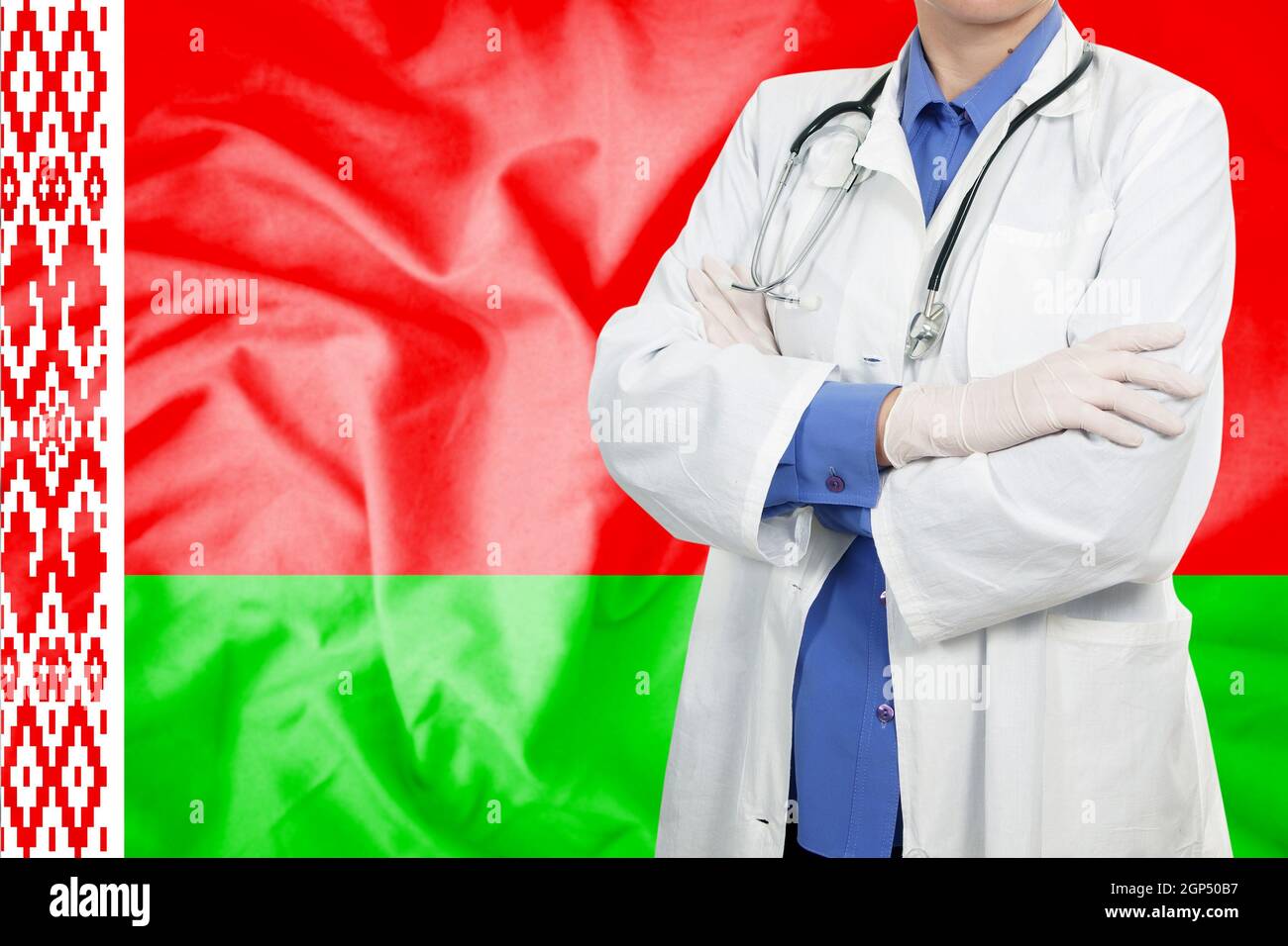 Dr Flag Pattern Doctor standing with the flag Stock Photo - Alamy