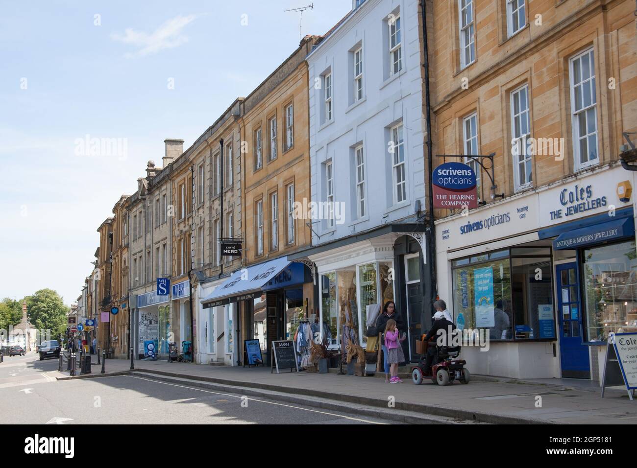 Shops on The High Street in Chipping Norton in Oxfordshire in the UK Stock Photo Alamy