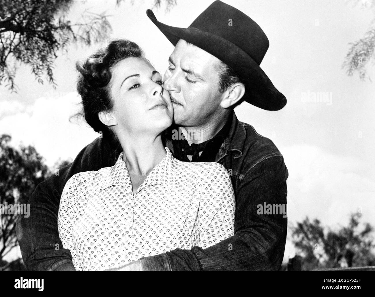 THE SUNDOWNERS, from left, Cathy Downs, Robert Preston, 1950 Stock ...