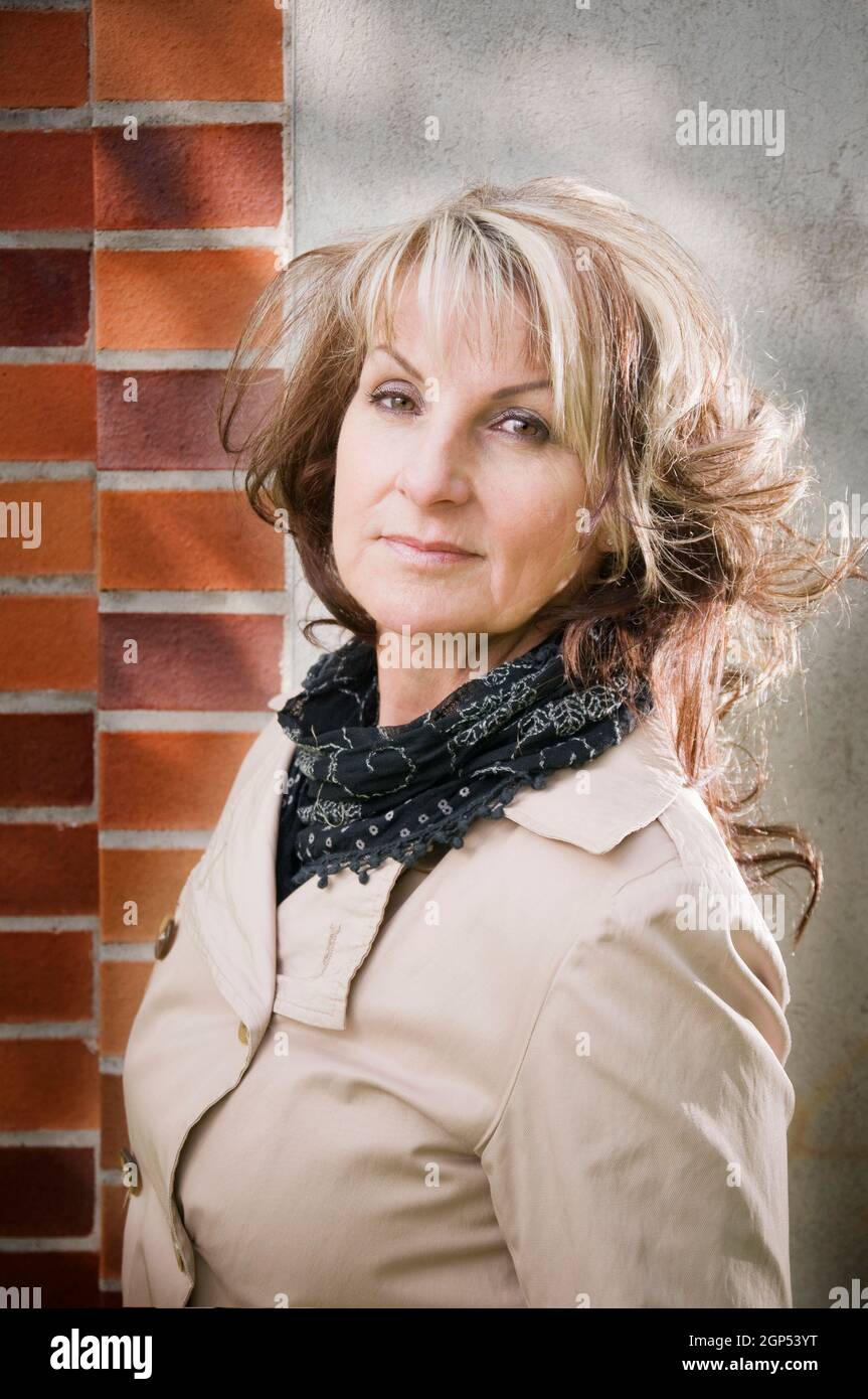 mature woman with her head held high - a Royalty Free Stock Photo