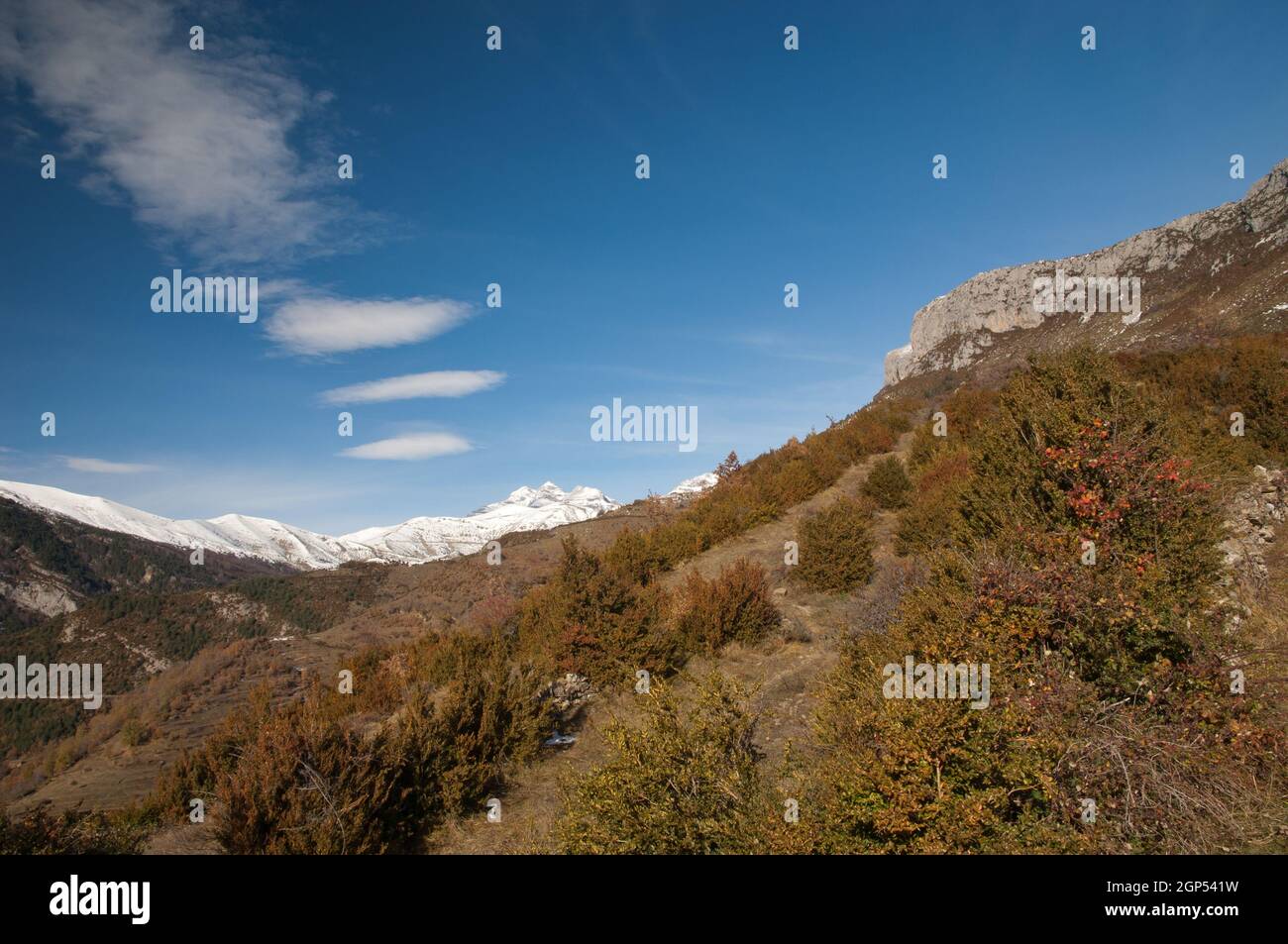 Peaks Of The Ordesa And Monte Perdido National Park. From Left To Right 