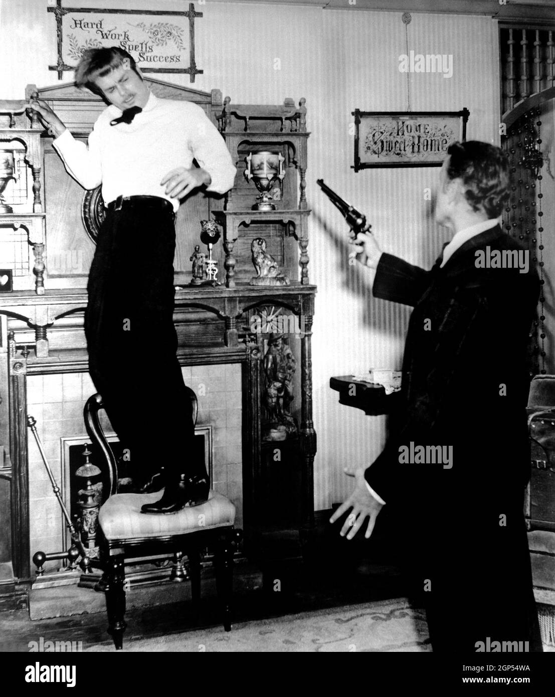 THE TRUE STORY OF JESSE JAMES, from left, Robert Wagner, Carl Thayler ...