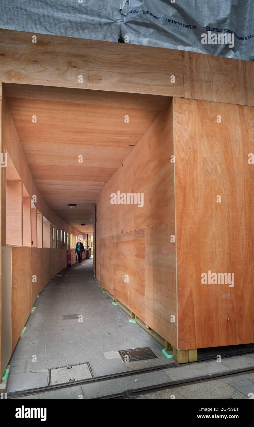 Emergency temporary walkway Stock Photo - Alamy