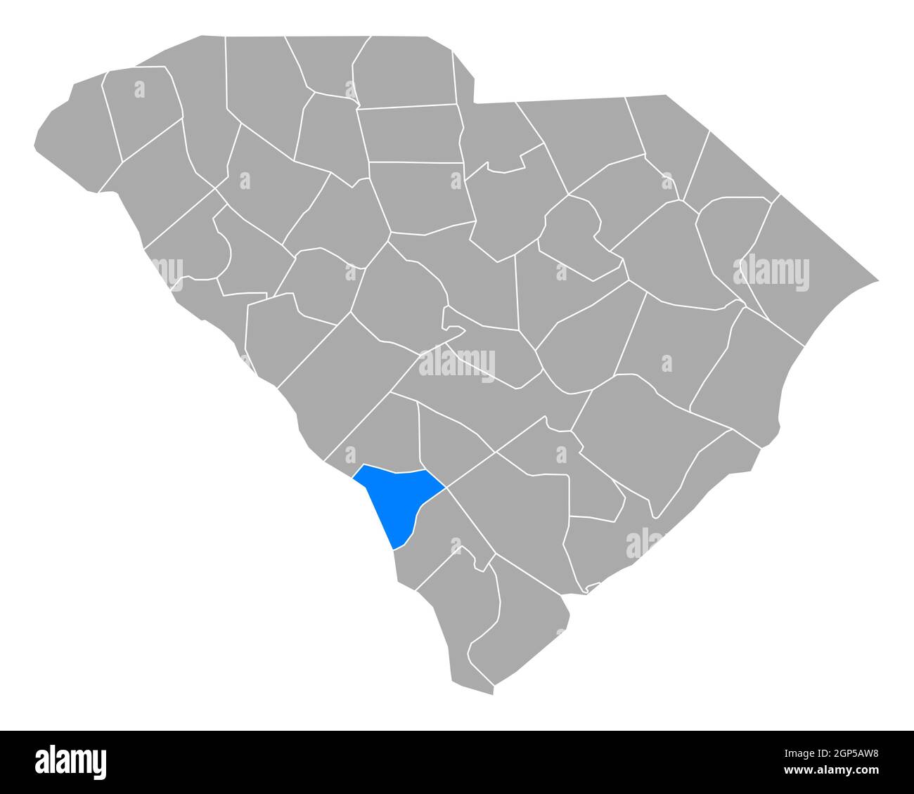 Map of Allendale in South Carolina Stock Photo Alamy