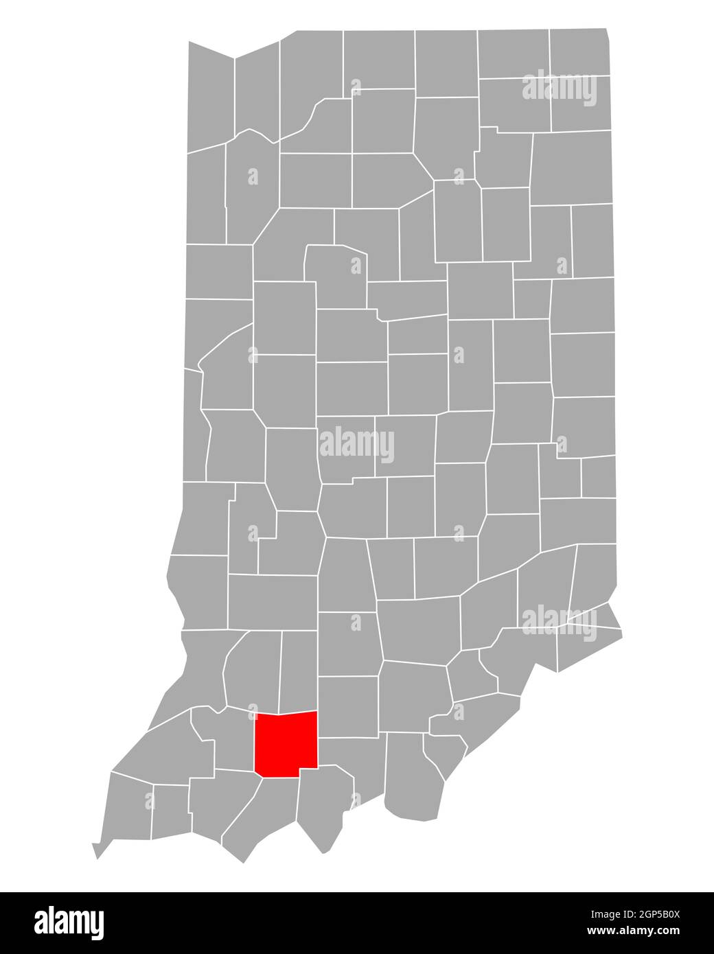 Map of Dubois in Indiana Stock Photo Alamy