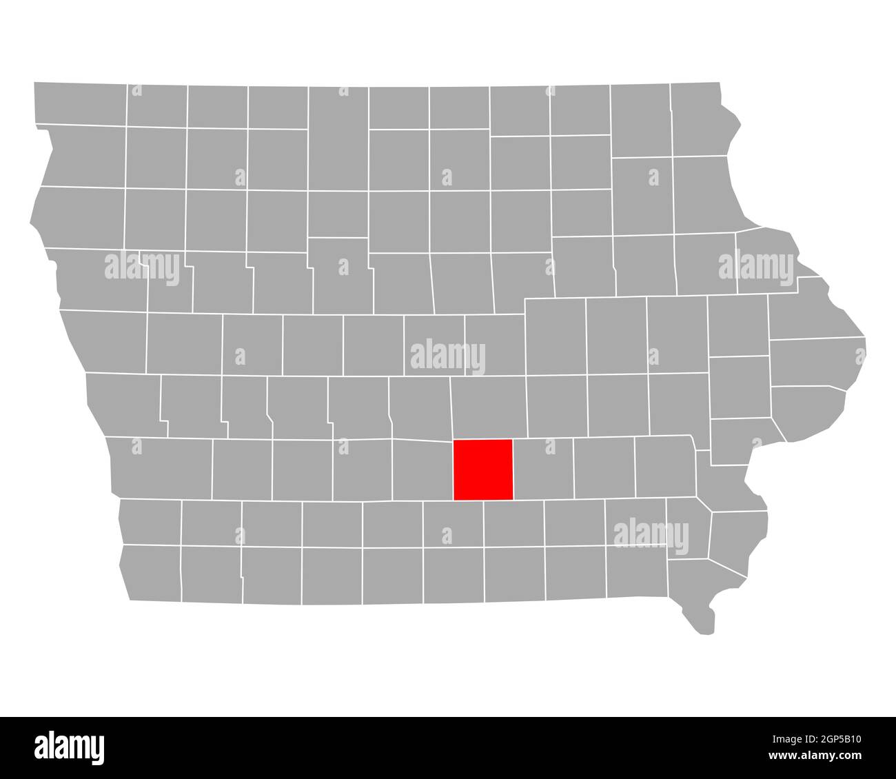 Map of Marion in Iowa Stock Photo - Alamy