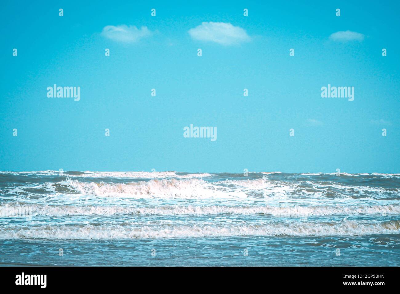 Soft Wave With Bubble Of Blue Ocean On White Sand At Tropical Beach On Soft wave with bubble of blue ocean on white sand at tropical beach on