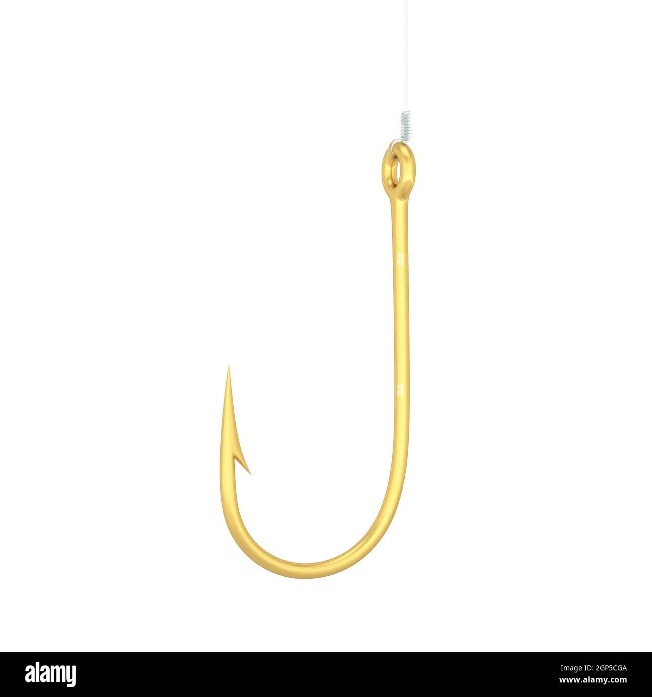 Golden fishhook Cut Out Stock Images & Pictures - Alamy