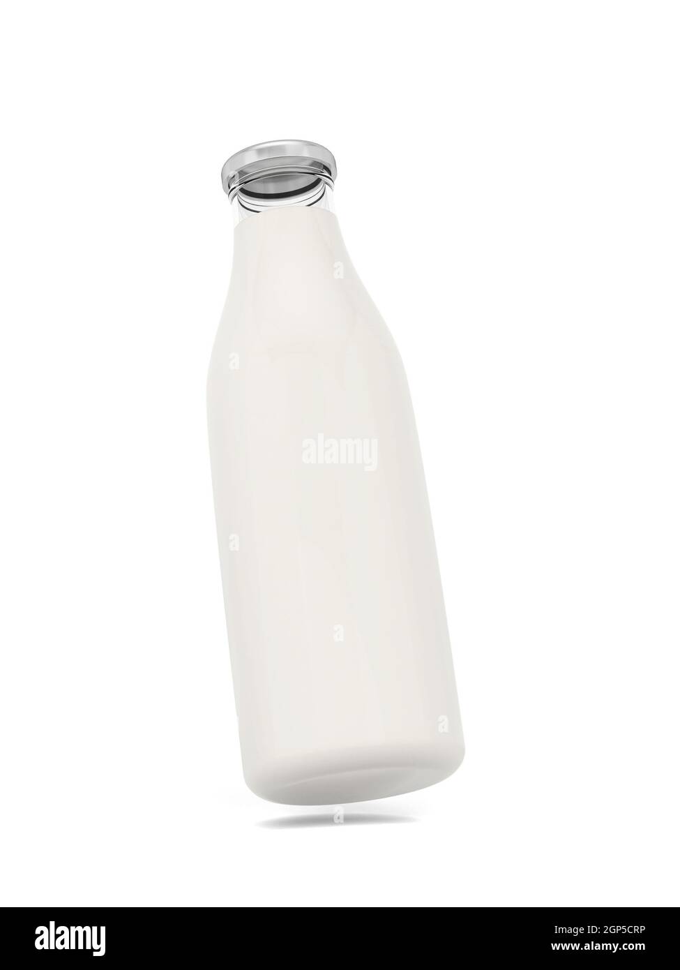 Milk bottle. 3d illustration isolated on white background Stock Photo ...