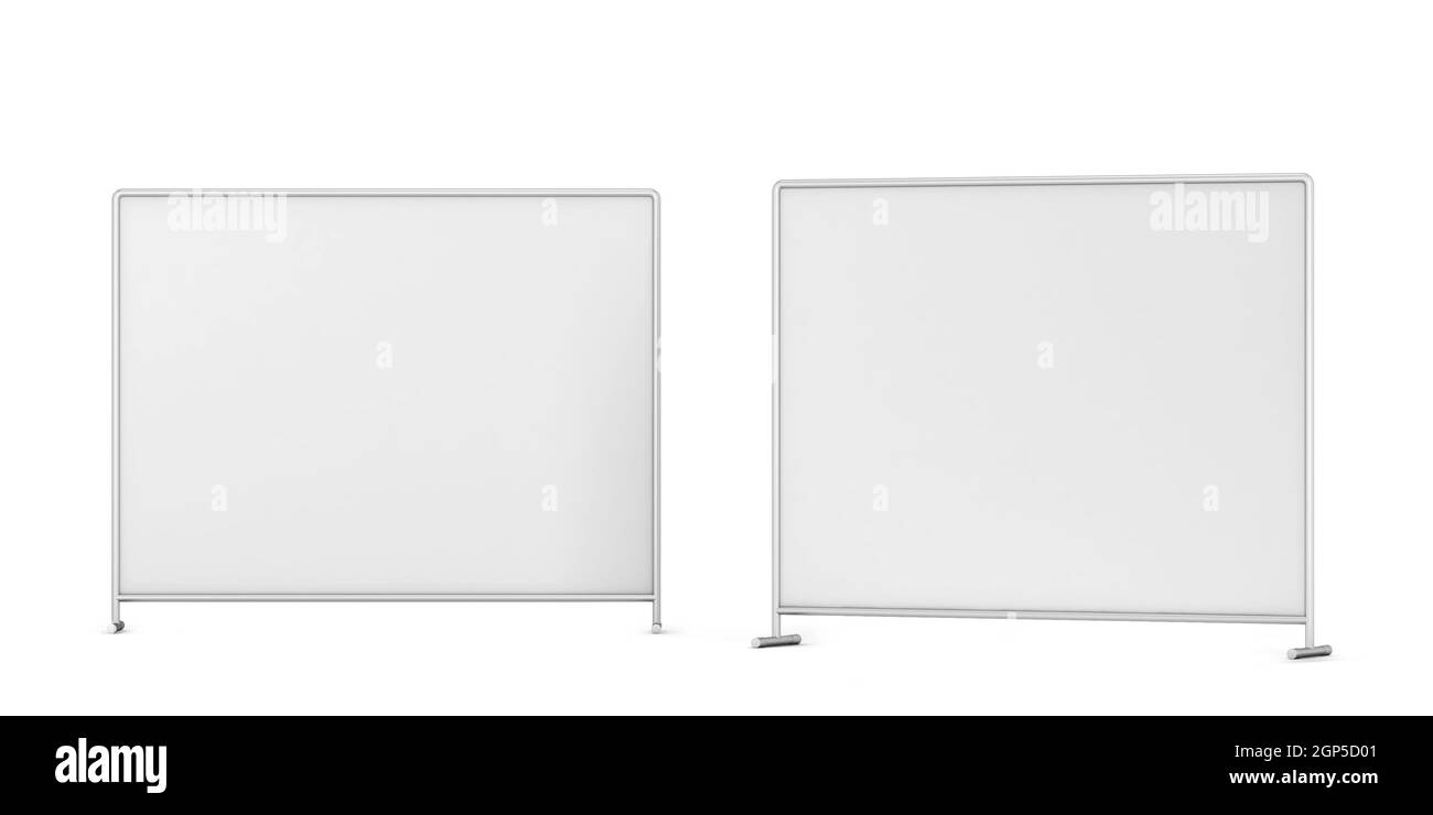 Press wall mockup. 3d illustration isolated on white background Stock ...