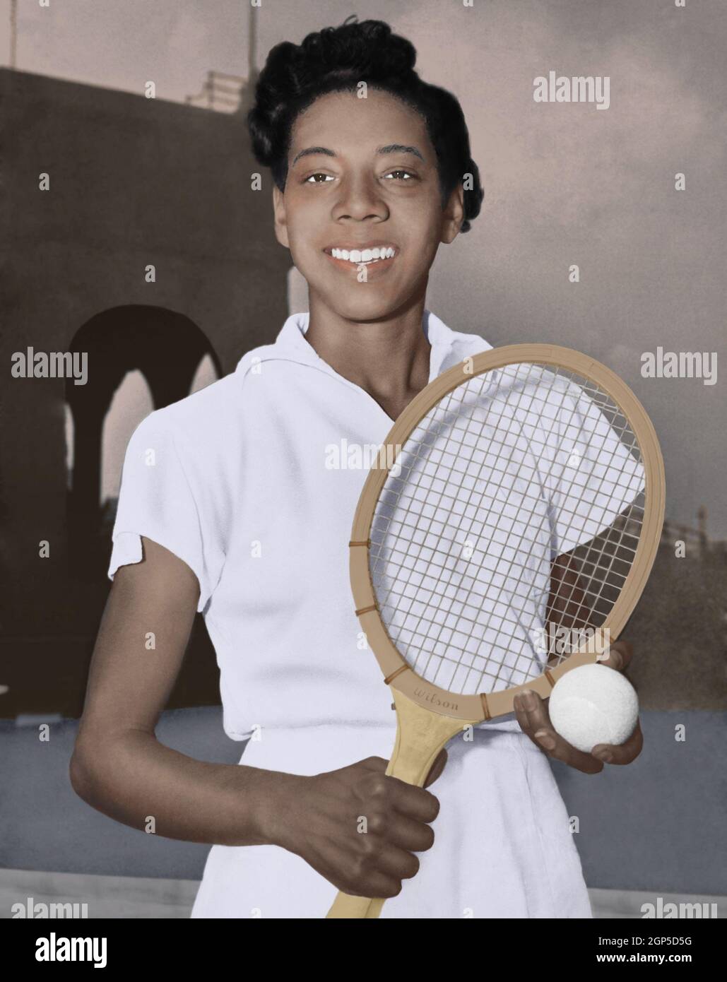 flydende ubehagelig hænge Althea Gibson was the first African American to play in the U.S. Open Tennis  Tournament in 1950. The 23 year old lost her second round match with Louise  Brough, three-time defending Wimbledon