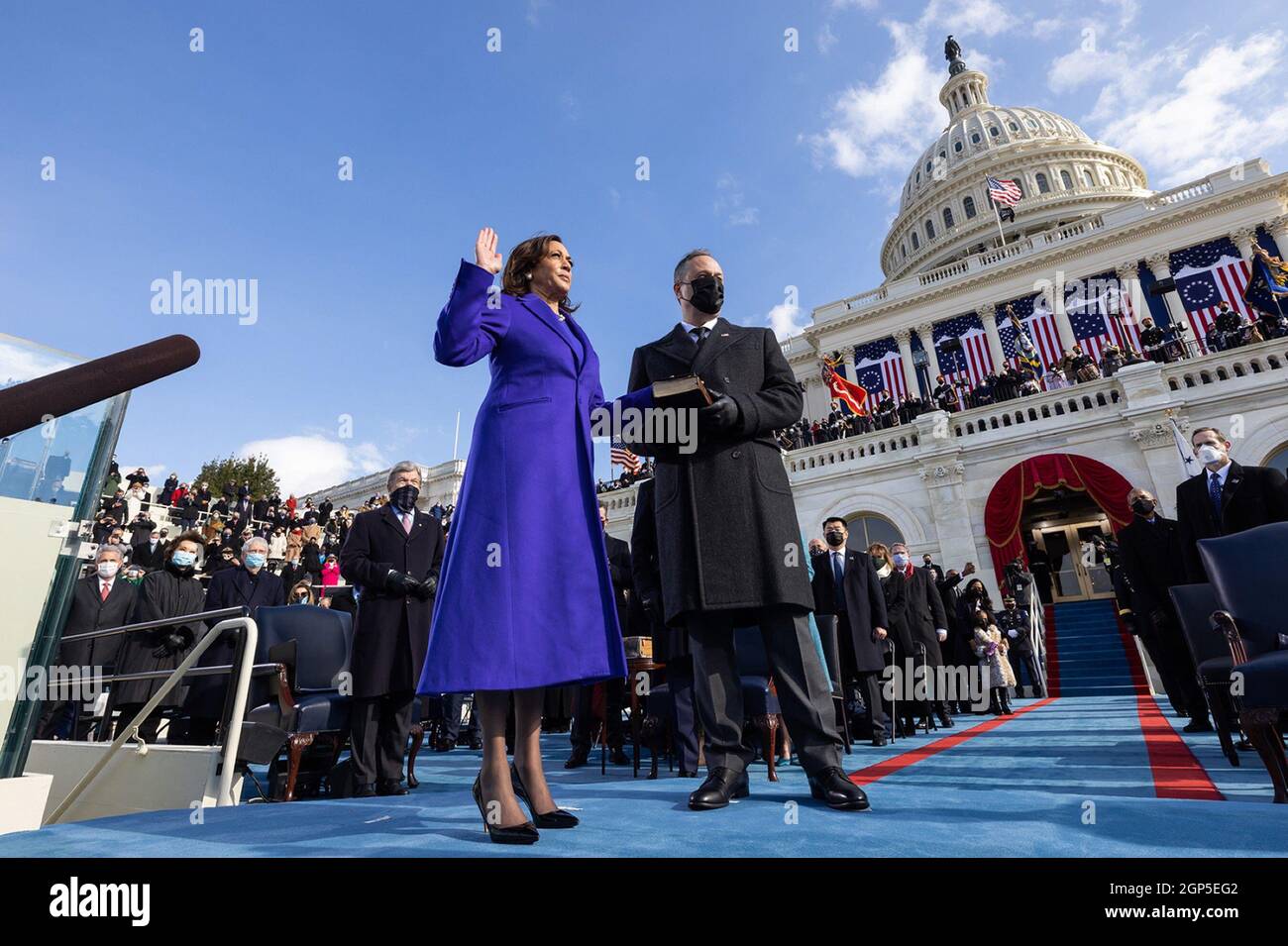 Vice President Kamala Harris takes the oath of office as Vice President ...