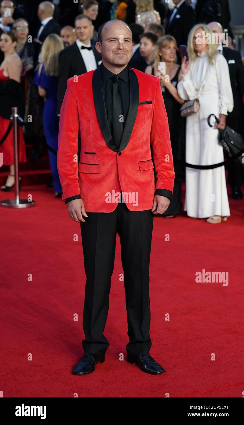 Rory Kinnear attending the World Premiere of No Time To Die, held at the Royal Albert Hall in London. Picture date: Tuesday September 28, 2021. Stock Photo