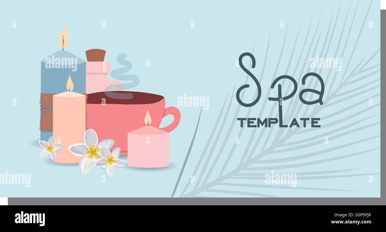 Cosmetics advertising illustration, simple and healthy skin care concept,  product layout. Advertising poster for a spa salon Stock Photo - Alamy, image size:1300x782