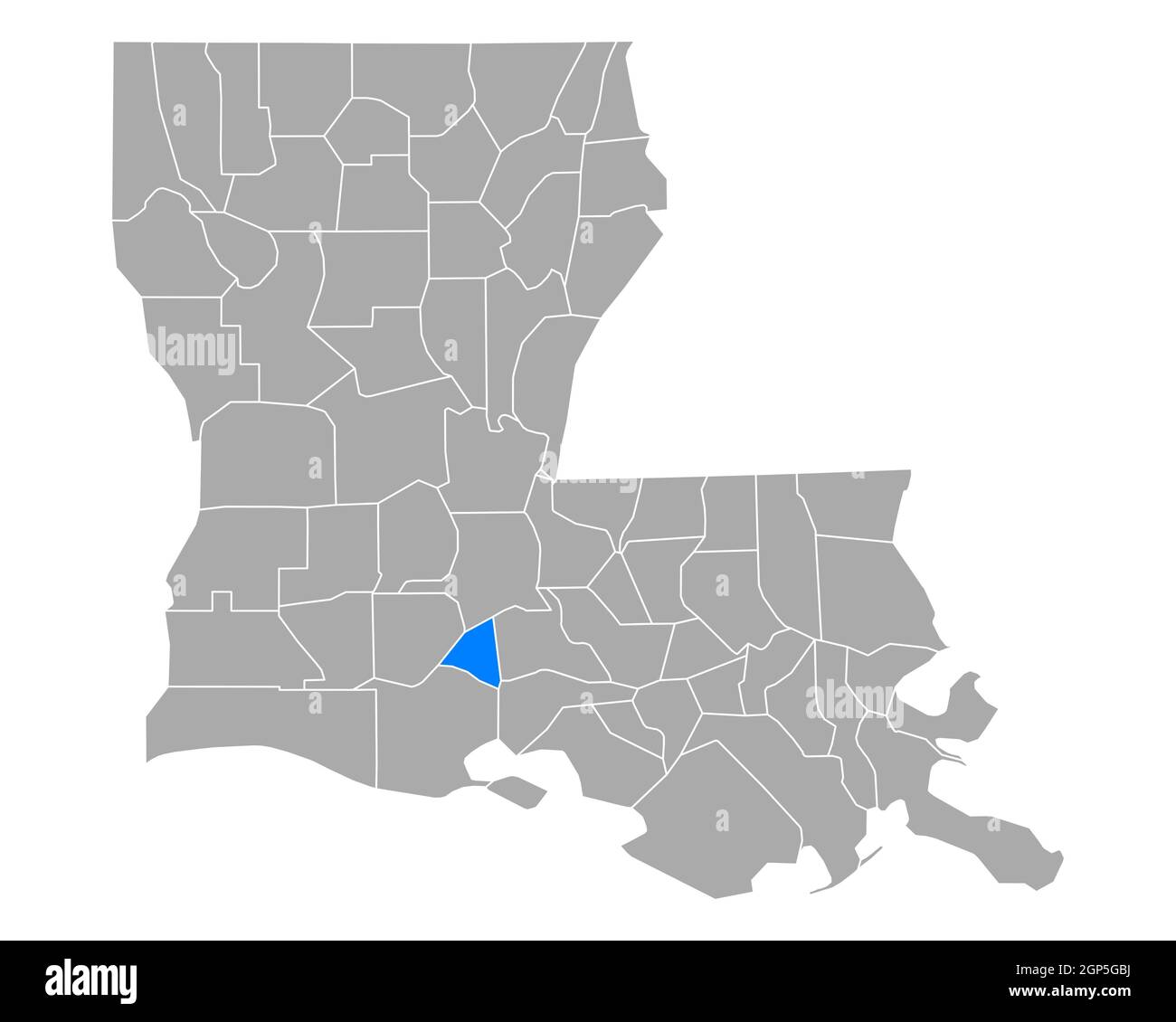 Map of Lafayette in Louisiana Stock Photo Alamy