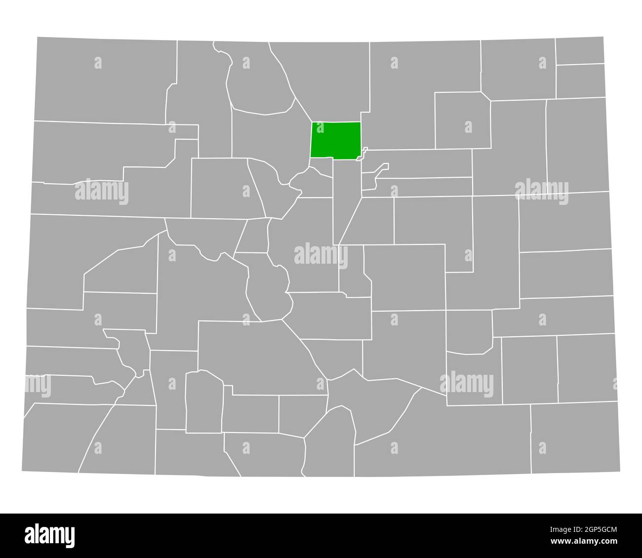 Map of Boulder in Colorado Stock Photo Alamy