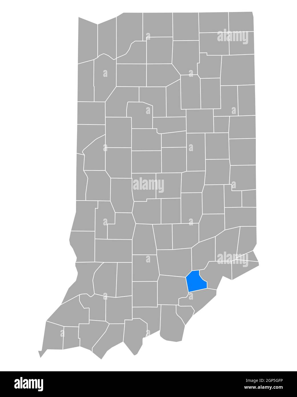 Scott County Indiana Map Scott County Indiana Cut Out Stock Images & Pictures - Alamy