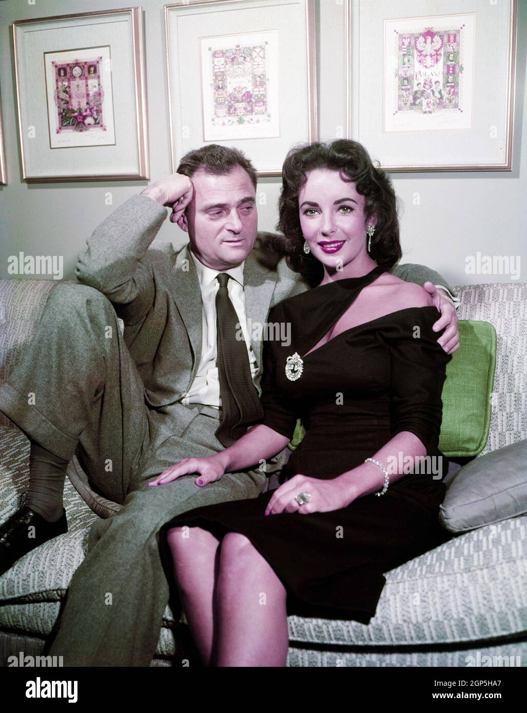 Elizabeth Taylor, and Mike Todd, 1957 Stock Photo Alamy