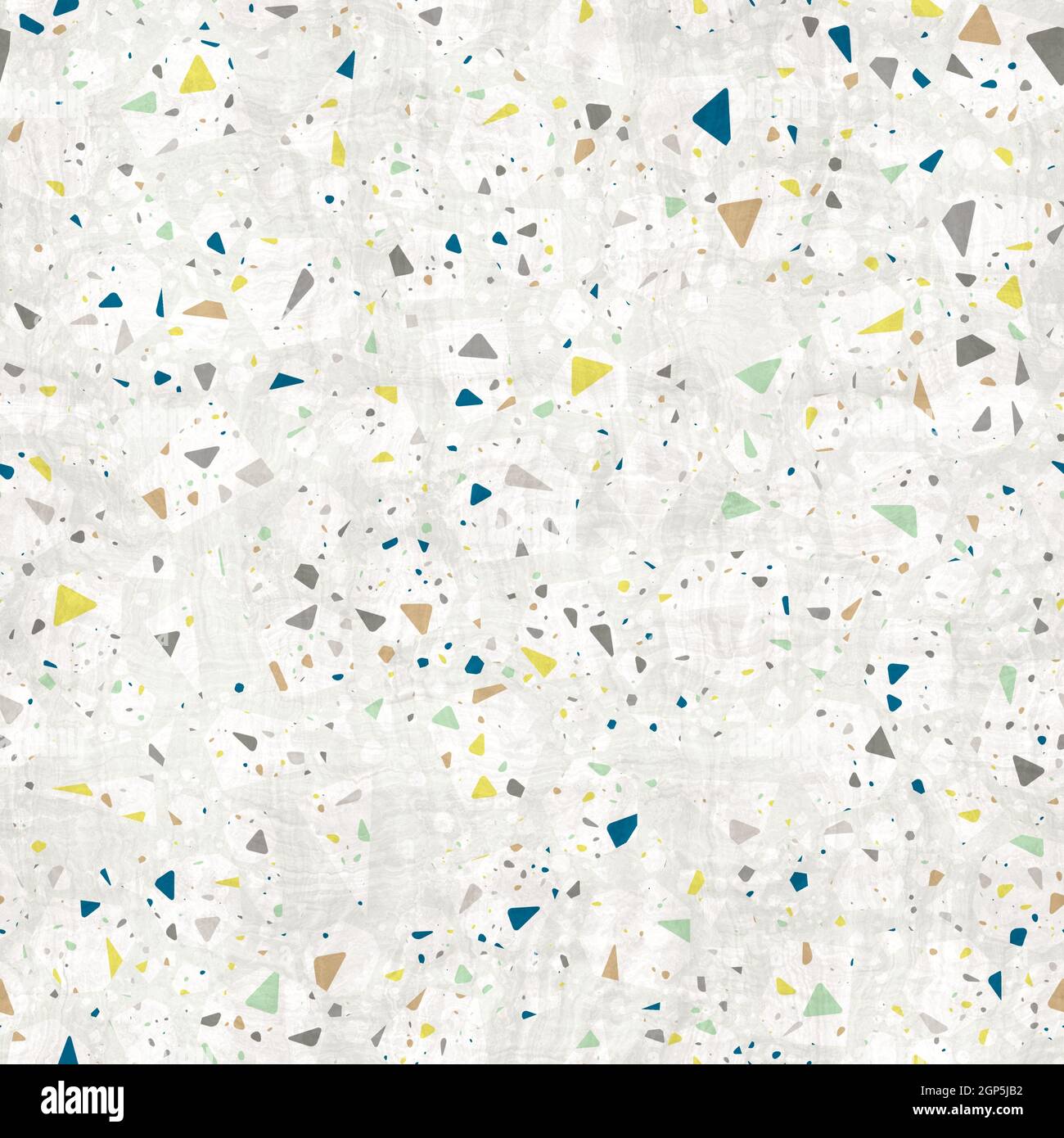 Seamless modern abstract random terrazzo pattern swatch Stock Photo - Alamy