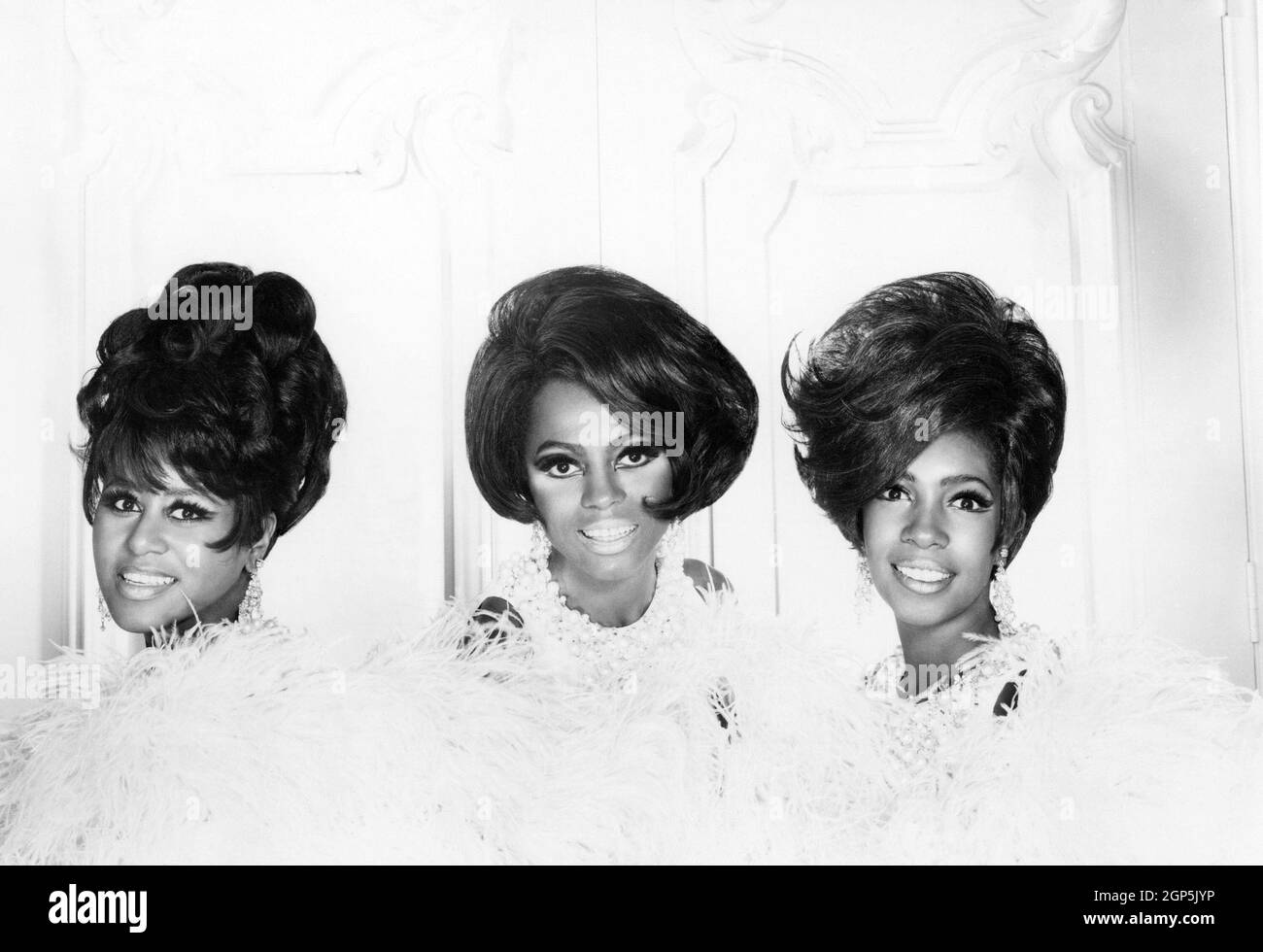 The Supremes, from left Cindy Birdsong, Diana Ross, Mary Wilson, circa
