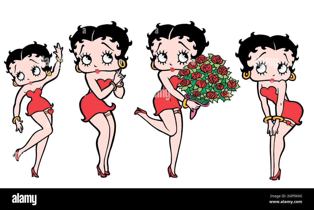 Betty Boop, 1930s animated character Stock Photo - Alamy