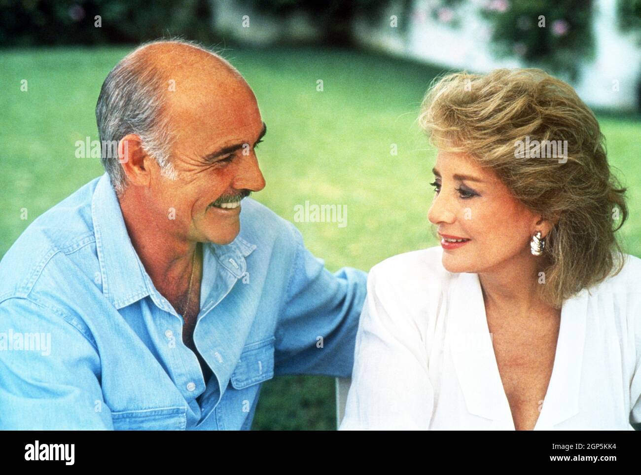 THE BARBARA WALTERS SPECIAL, from left: Sean Connery, Barbara Walters, 12/8/1987.  /©ABC/Courtesy Everett Collection Stock Photo