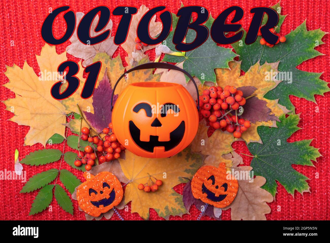 October 31st is the date for Halloween. Halloween Jack o Lantern with ...