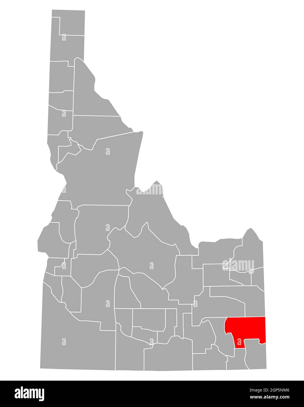 Map of Caribou in Idaho Stock Photo Alamy