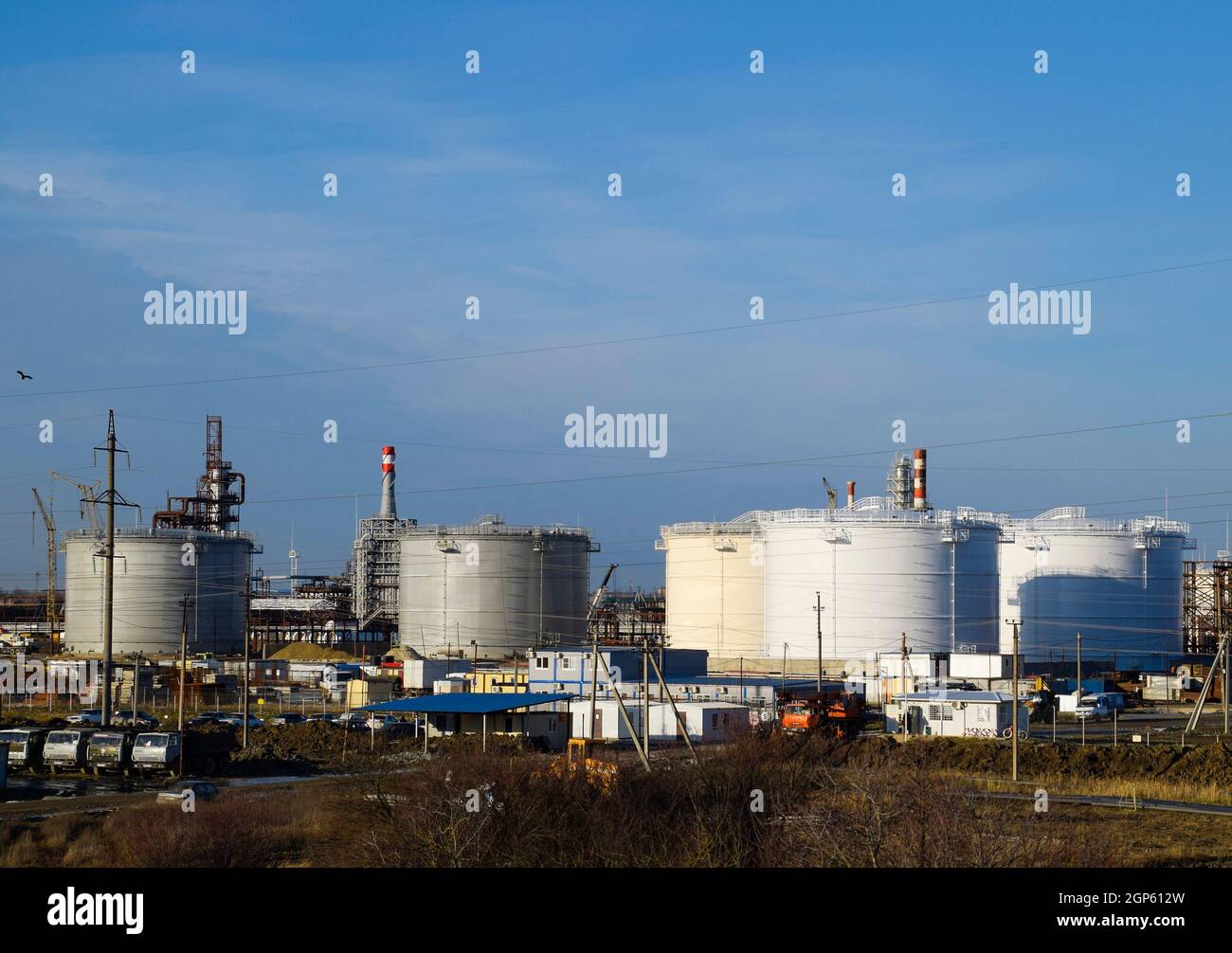 Refinery. Reservoirs for storage of refinery products. Rectification ...
