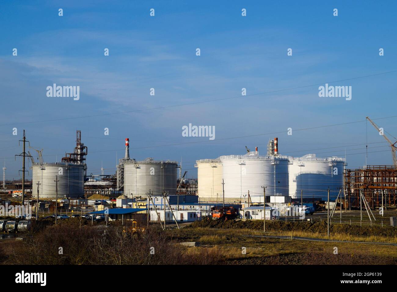 Refinery. Reservoirs for storage of refinery products. Rectification ...