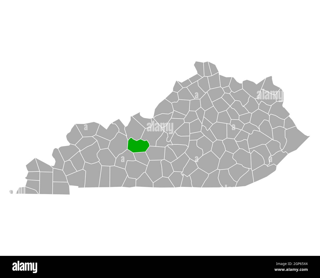 Map of Grayson in Kentucky Stock Photo Alamy