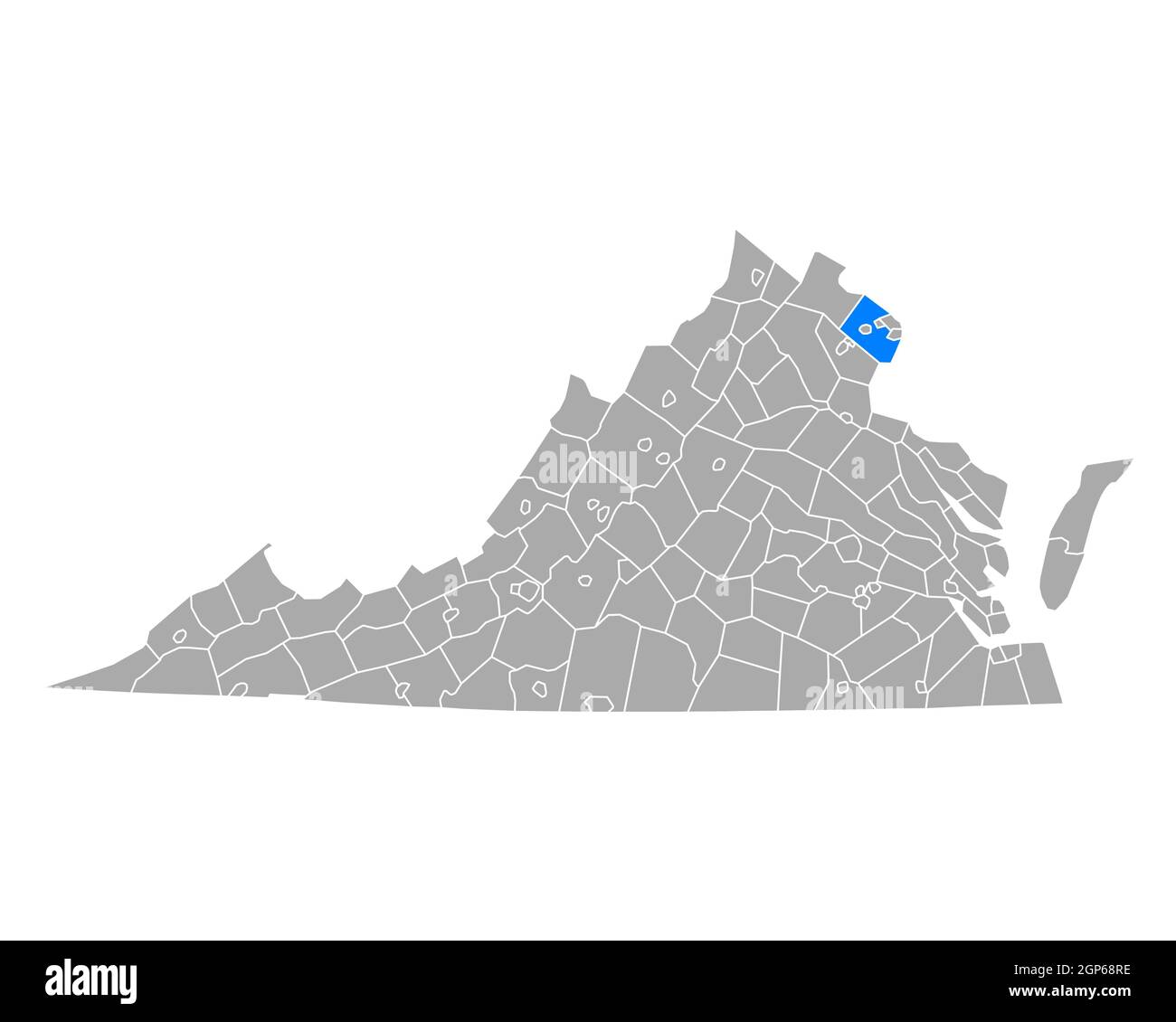 Fairfax county map hires stock photography and images Alamy