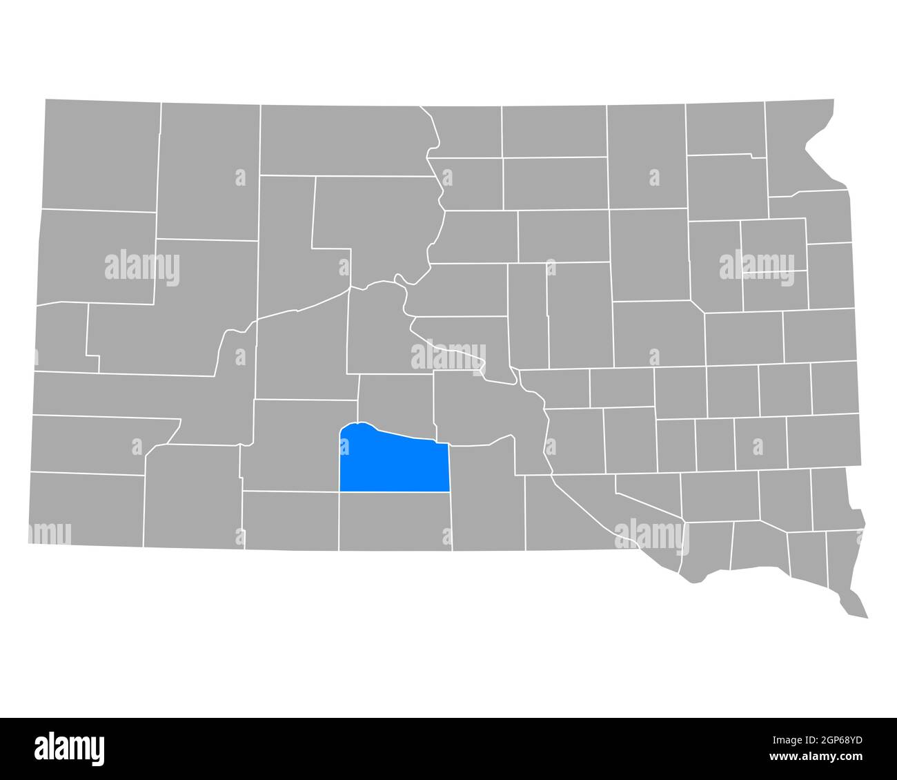 Map of Mellette in South Dakota Stock Photo Alamy