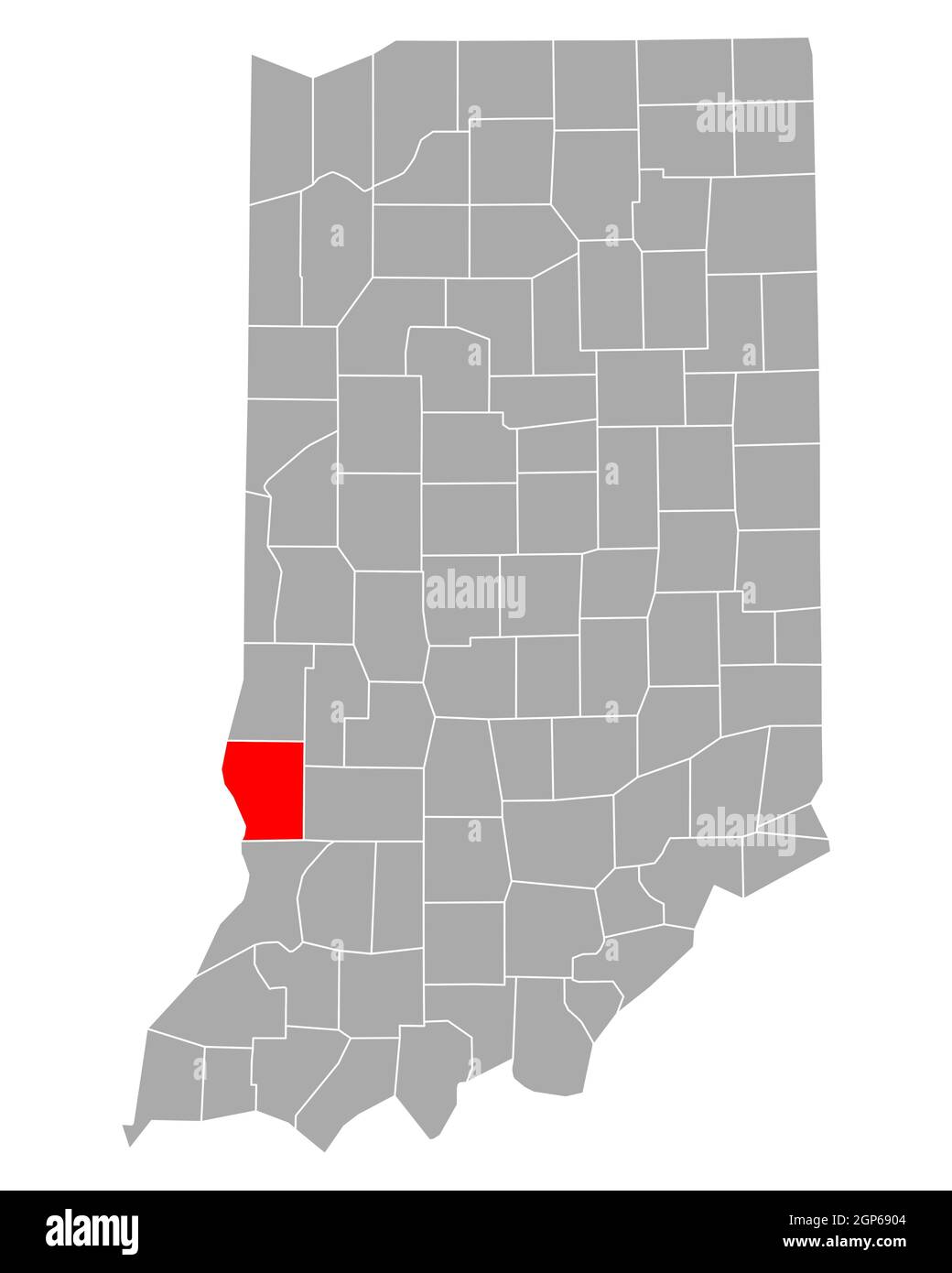 Map of Sullivan in Indiana Stock Photo Alamy