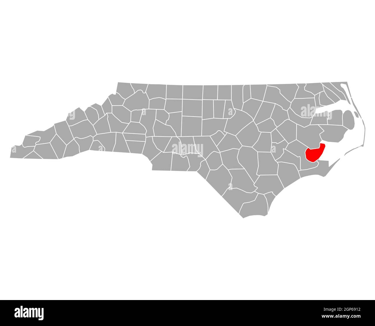 Map of Pamlico in North Carolina Stock Photo Alamy