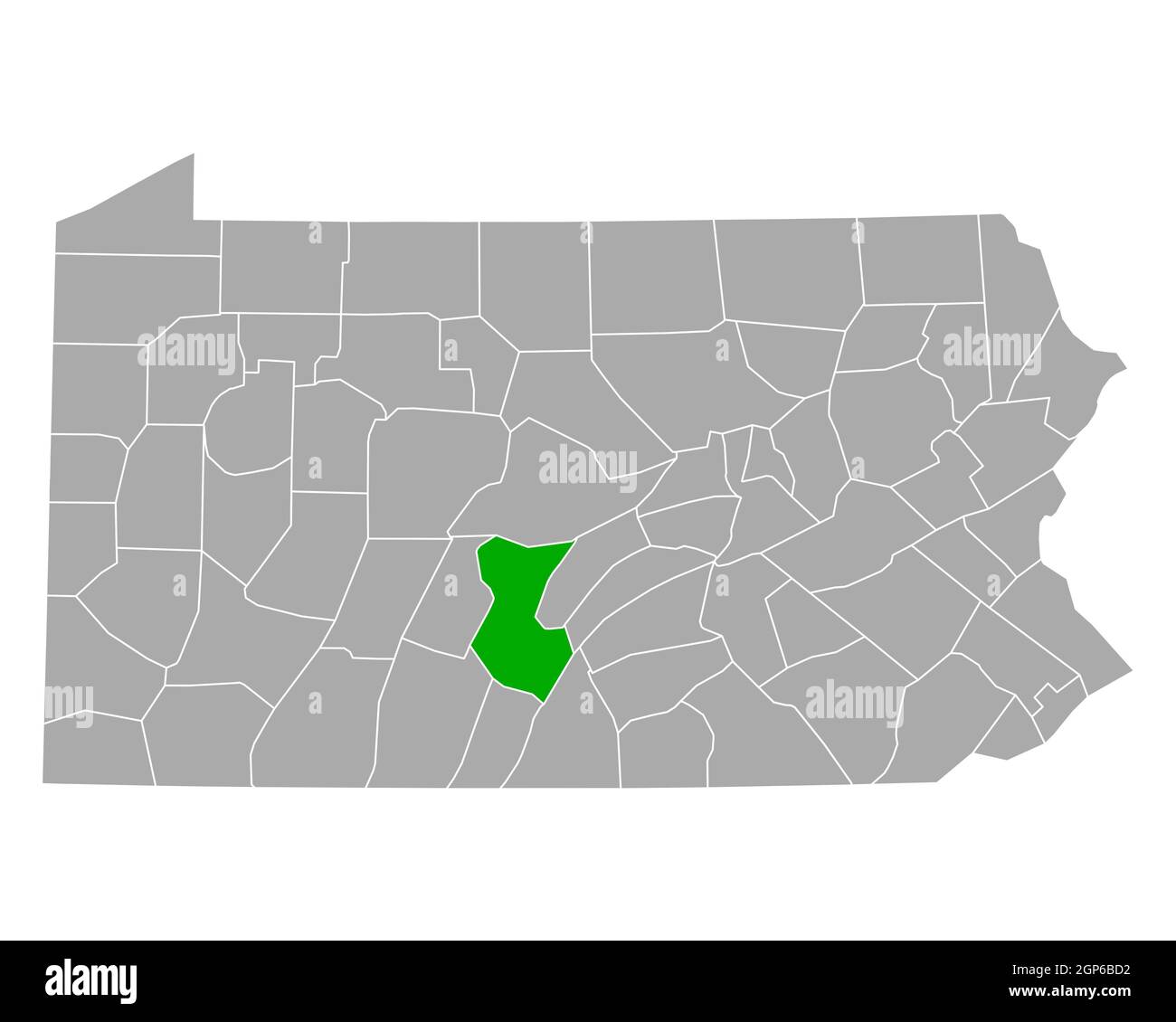 Map of Huntingdon in Pennsylvania Stock Photo Alamy