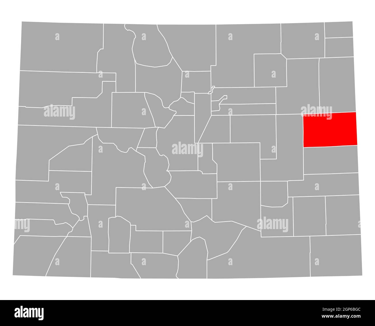 Kit carson colorado map Cut Out Stock Images & Pictures Alamy