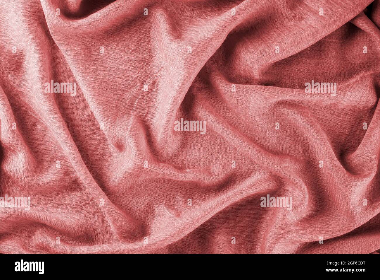 Pink draped lightweight fabric Stock Photo