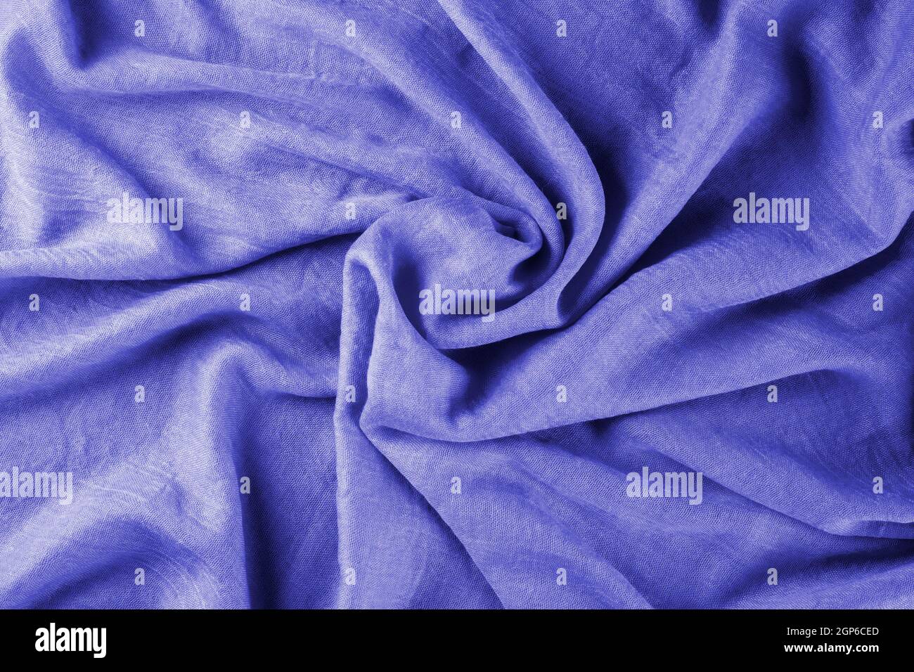 Violet draped lightweight fabric Stock Photo Alamy
