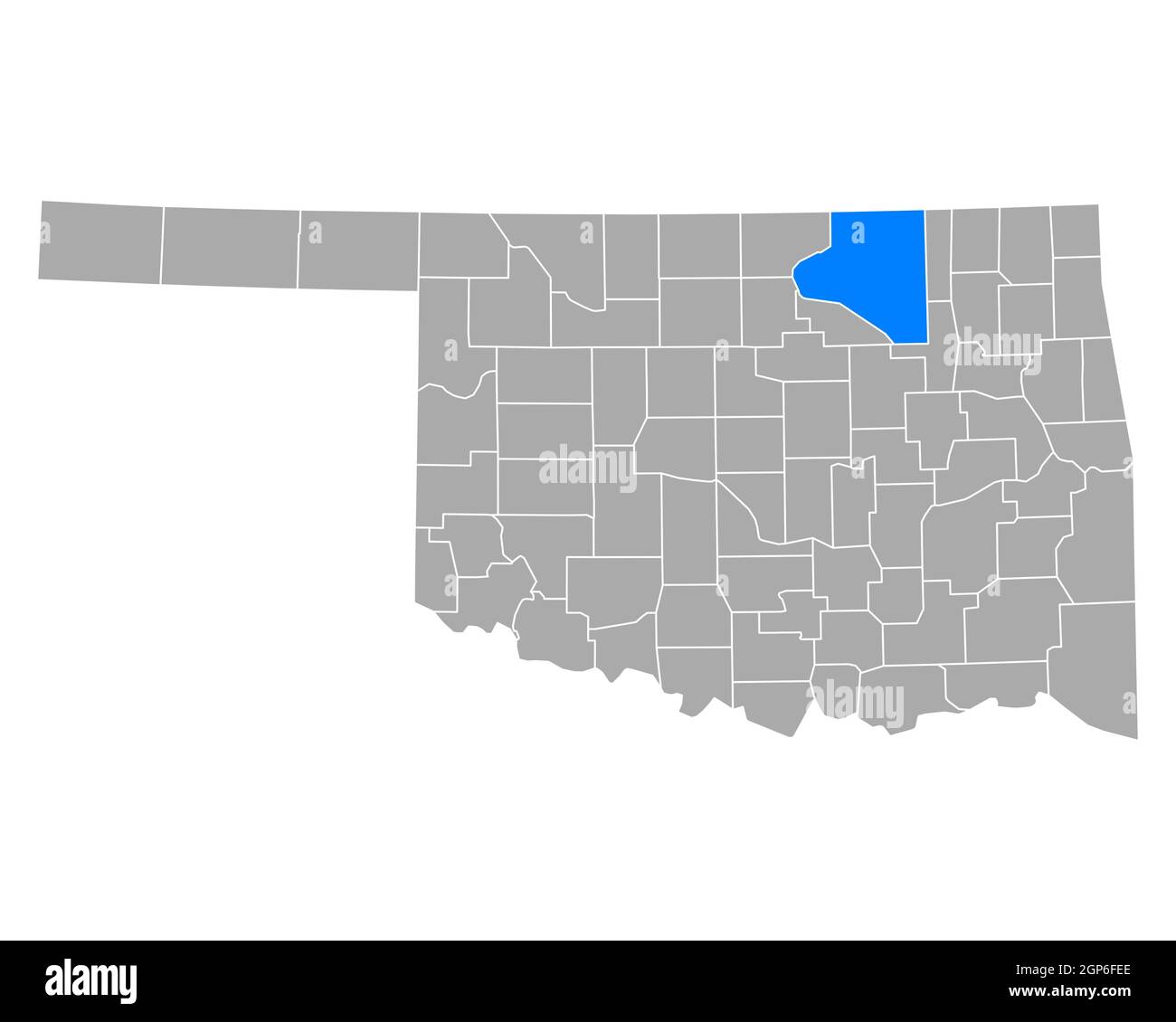 Map of Osage in Oklahoma Stock Photo Alamy