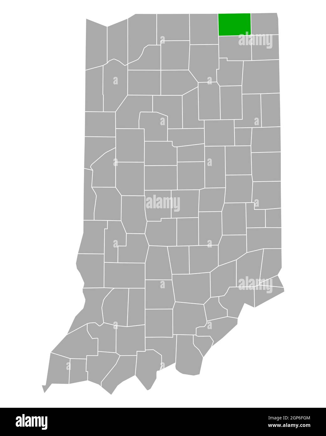 Map of LaGrange in Indiana Stock Photo Alamy