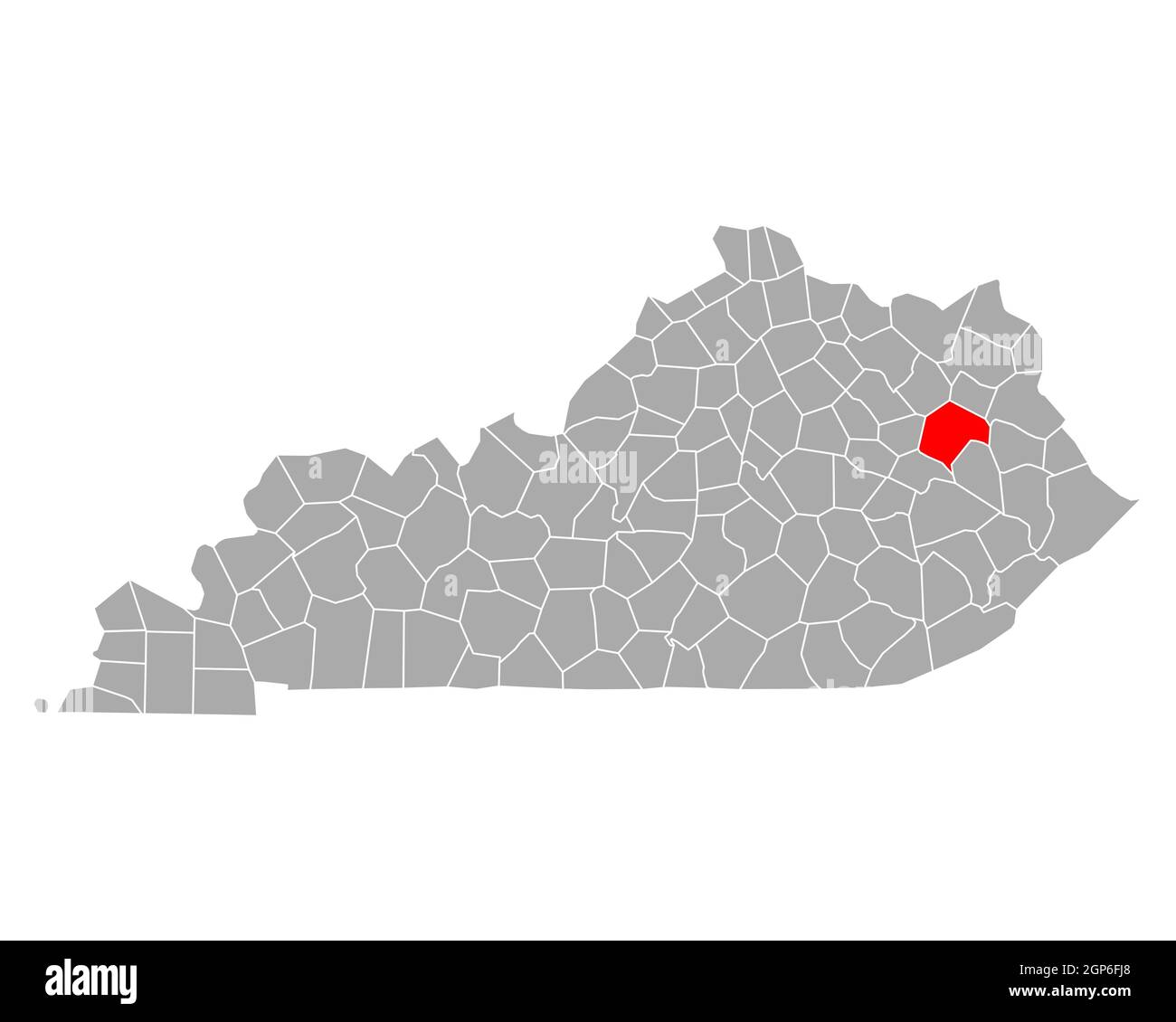 Map of in Kentucky Stock Photo Alamy
