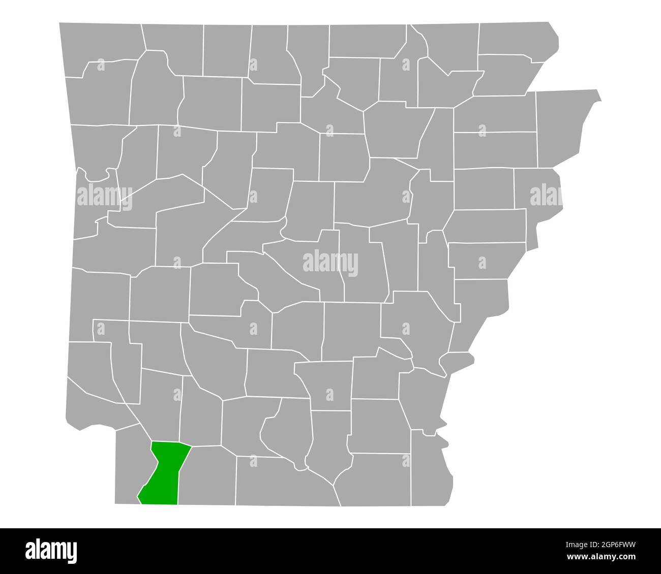 Map of Lafayette in Arkansas Stock Photo Alamy